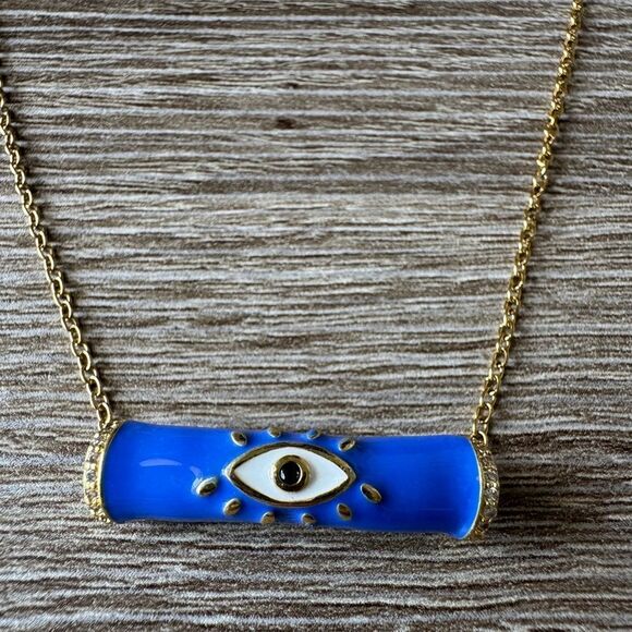 Bohemian evil eye necklace N621 - Picture 3 of 5